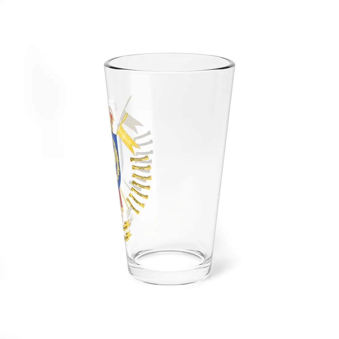 Coat of Arms of the Former 9th Light Armored Cavalry Regiment Numancia (Spain) (Coat of Arms) Pint Glass 16oz - Go Mug Yourself