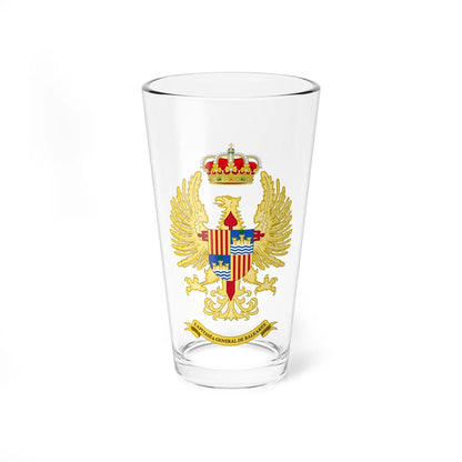 Coat of Arms of the Former General Captaincy of the Balearic Islands Until 1984 (Spain) (Coat of Arms) Pint Glass 16oz 16oz - Go Mug Yourself