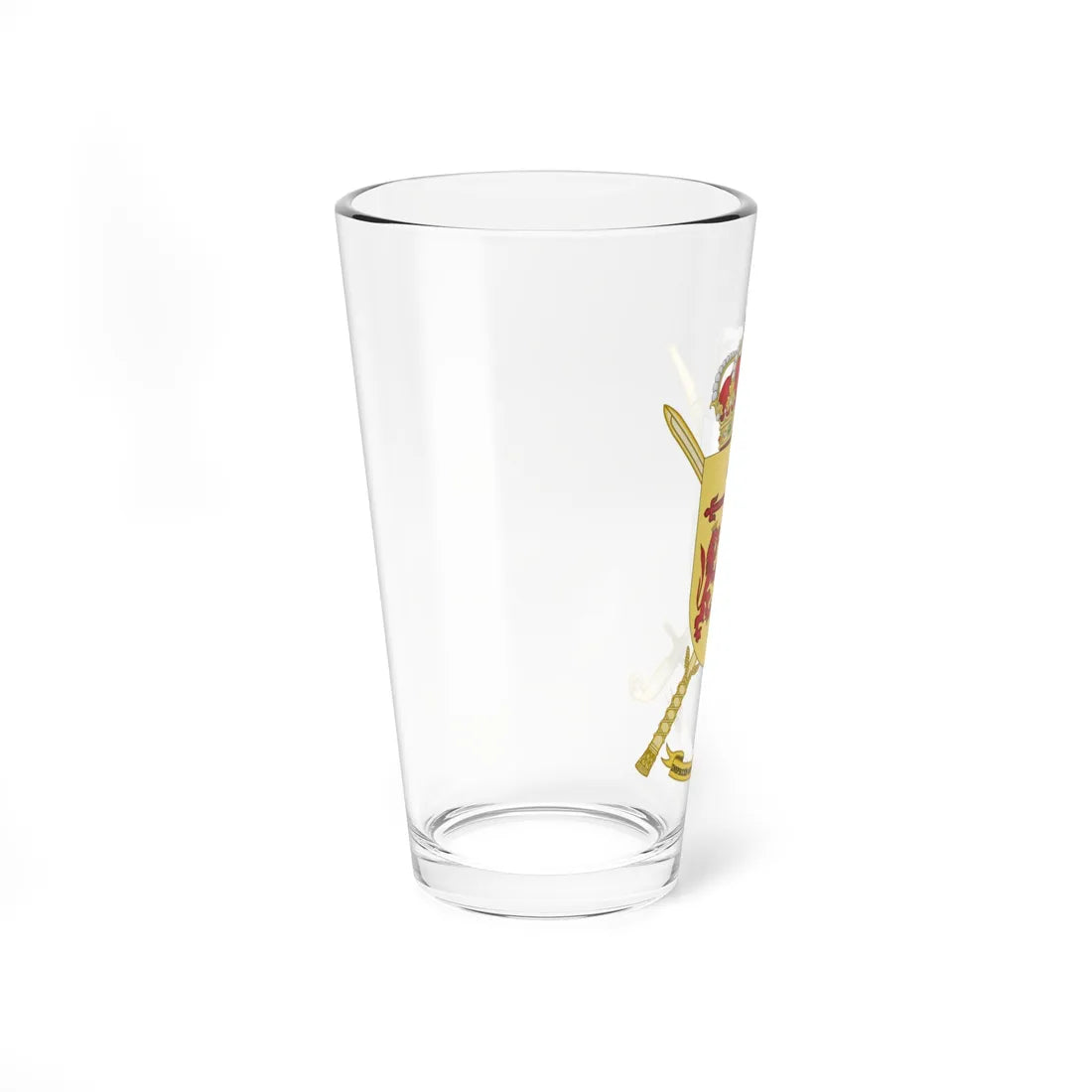 Coat of Arms of the Former Inspector General of Mobilizations Office of the Spanish Army (Spain) (Coat of Arms) Pint Glass 16oz - Go Mug Yourself