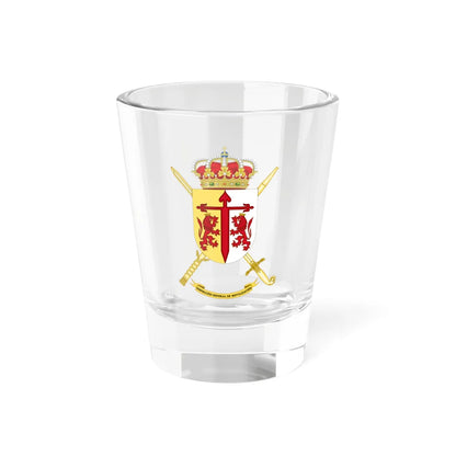 Coat of Arms of the Former Inspector General of Mobilizations Office of the Spanish Army (Spain) (Coat of Arms) Shot Glass 1.5oz 1.5oz - Go Mug Yourself