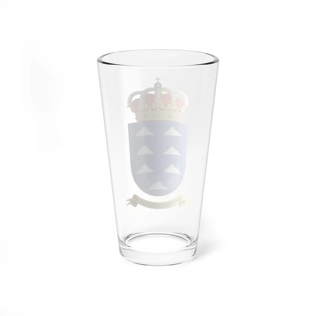 Coat of Arms of the Former Military Zone of the Canary Islands 1984-2002 (Spain) (Coat of Arms) Pint Glass 16oz - Go Mug Yourself