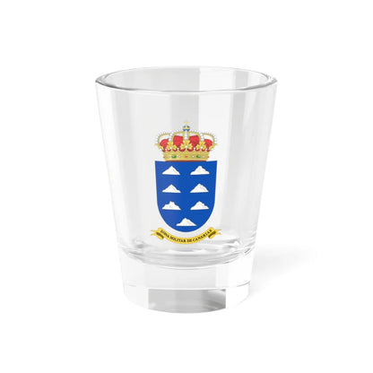 Coat of Arms of the Former Military Zone of the Canary Islands 1984-2002 (Spain) (Coat of Arms) Shot Glass 1.5oz 1.5oz - Go Mug Yourself