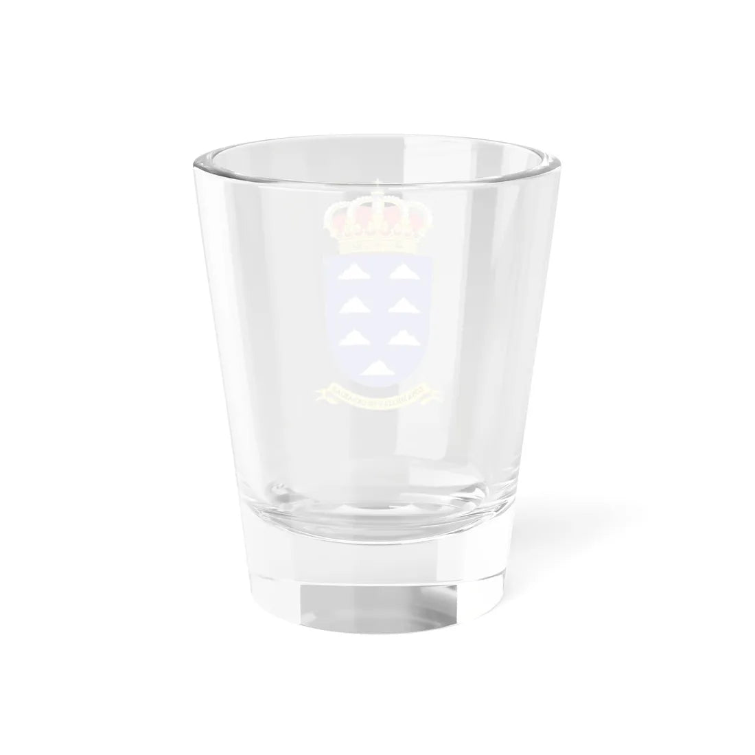 Coat of Arms of the Former Military Zone of the Canary Islands 1984-2002 (Spain) (Coat of Arms) Shot Glass 1.5oz - Go Mug Yourself