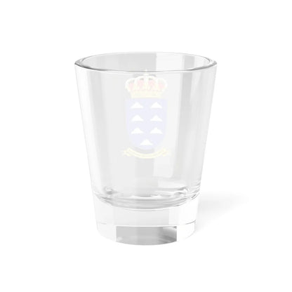 Coat of Arms of the Former Military Zone of the Canary Islands 1984-2002 (Spain) (Coat of Arms) Shot Glass 1.5oz - Go Mug Yourself