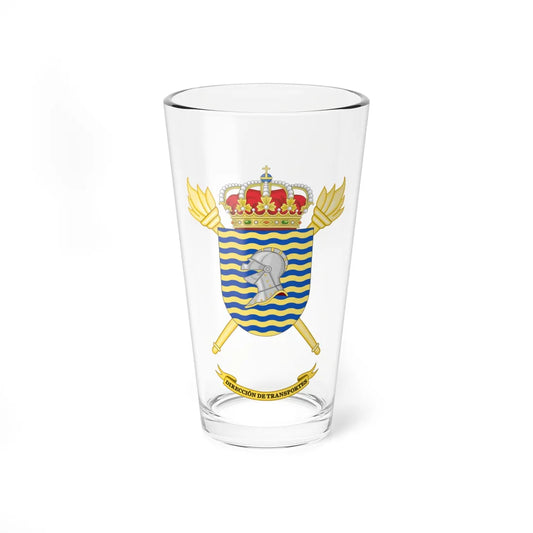 Coat of arms of the Former Spanish Army Transport Directorate (Spain) (Coat of Arms) Pint Glass 16oz 16oz - Go Mug Yourself