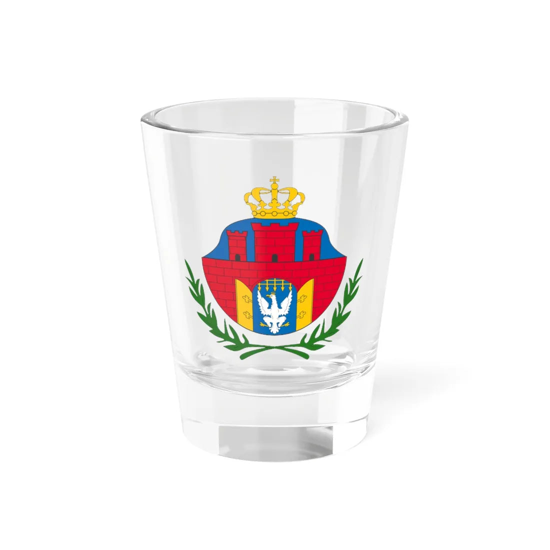 Coat of arms of the Free City of Cracow (Poland) (Coat of Arms) Shot Glass 1.5oz 1.5oz - Go Mug Yourself