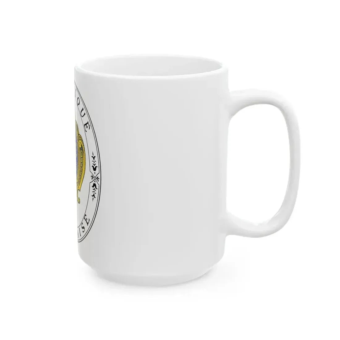Coat of arms of the French Republic (1905) - White Coffee Mug - Go Mug Yourself