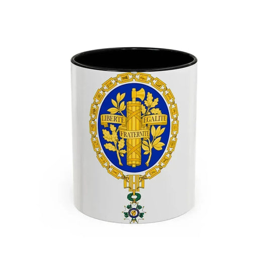 Coat of arms of the French Republic - Accent Coffee Mug 11oz Black - Go Mug Yourself