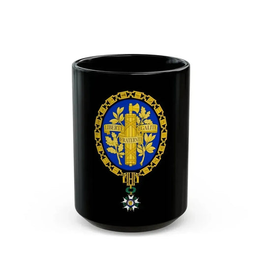 Coat of arms of the French Republic - Black Coffee Mug 15oz - Go Mug Yourself