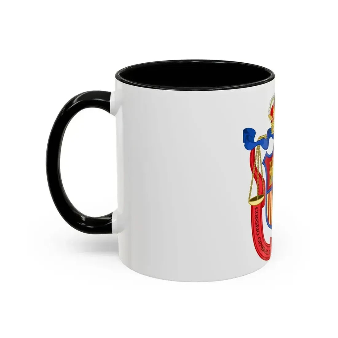 Coat of Arms of the General Council of Spanish Lawyers - Accent Coffee Mug - Go Mug Yourself