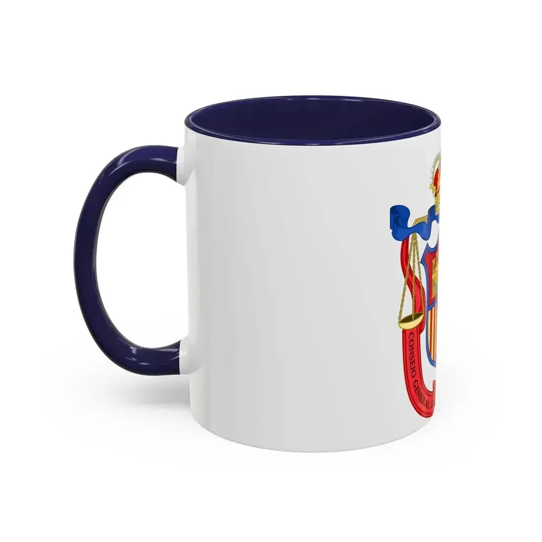Coat of Arms of the General Council of Spanish Lawyers - Accent Coffee Mug - Go Mug Yourself
