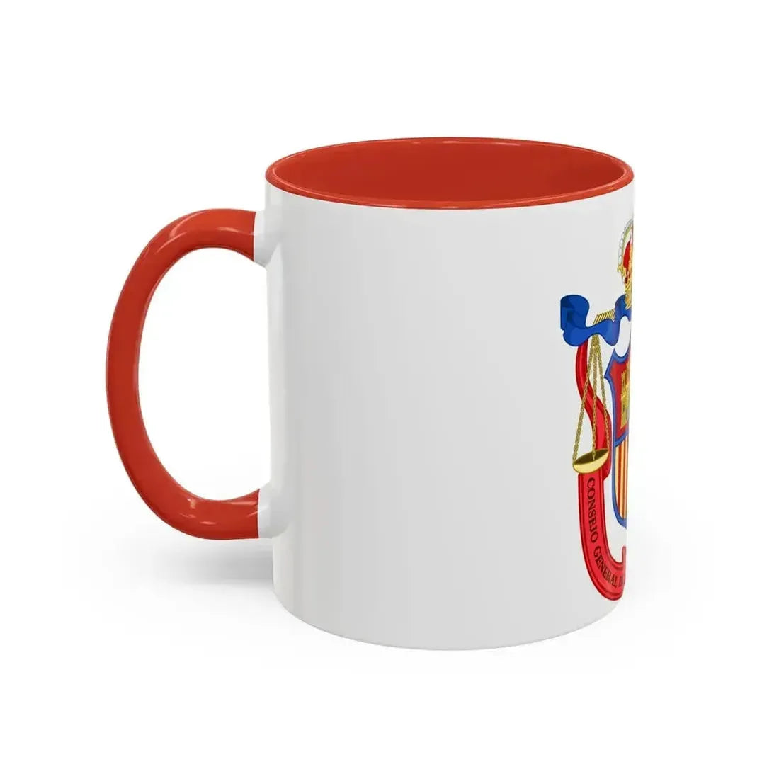 Coat of Arms of the General Council of Spanish Lawyers - Accent Coffee Mug - Go Mug Yourself