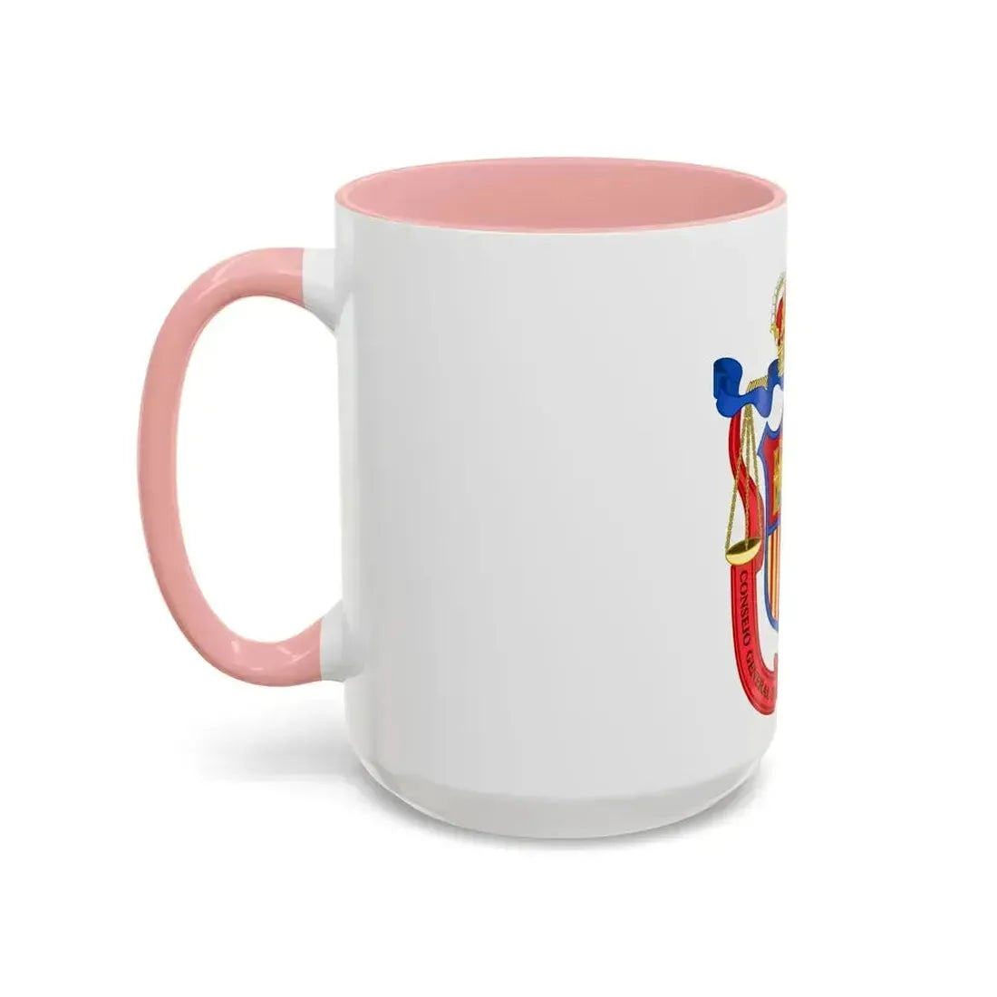 Coat of Arms of the General Council of Spanish Lawyers - Accent Coffee Mug - Go Mug Yourself