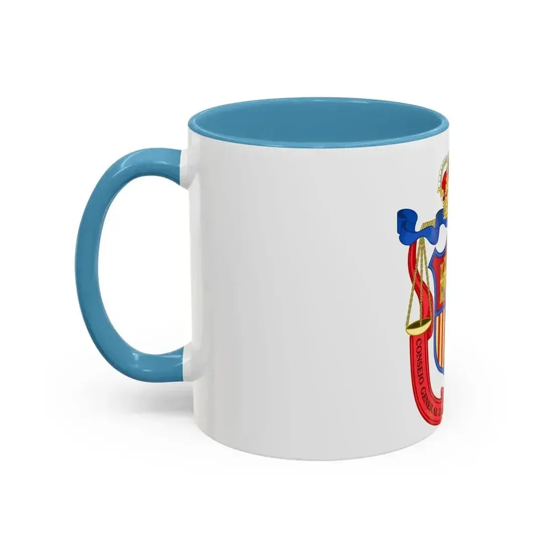 Coat of Arms of the General Council of Spanish Lawyers - Accent Coffee Mug - Go Mug Yourself