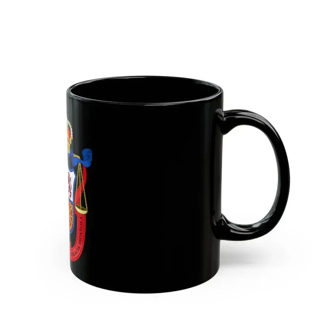 Coat of Arms of the General Council of Spanish Lawyers - Black Coffee Mug - Go Mug Yourself