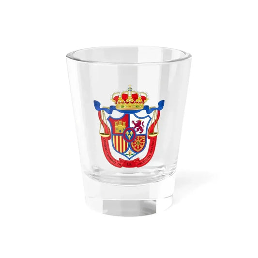 Coat of Arms of the General Council of Spanish Lawyers - Shot Glass 1.5oz 1.5oz - Go Mug Yourself