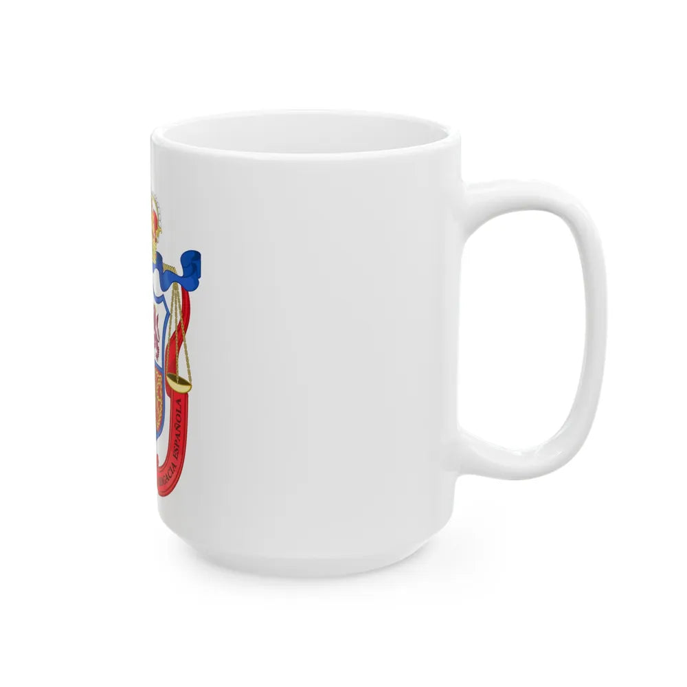 Coat of Arms of the General Council of Spanish Lawyers - White Coffee Mug-Go Mug Yourself