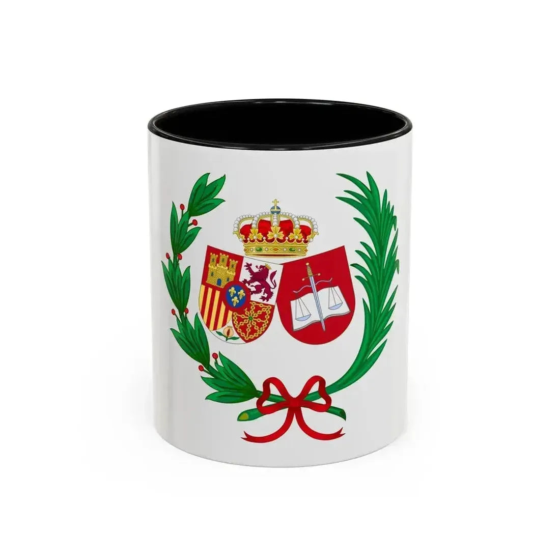 Coat of Arms of the General Council of Spanish Solicitors - Accent Coffee Mug 11oz Black - Go Mug Yourself