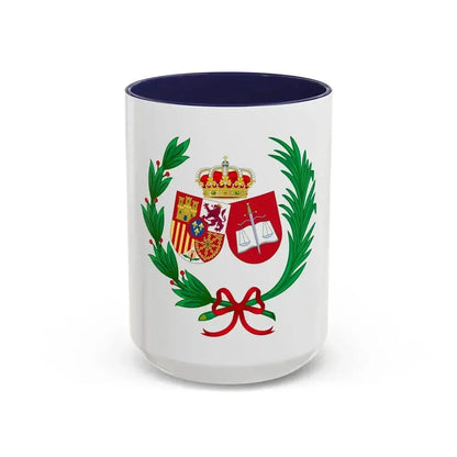 Coat of Arms of the General Council of Spanish Solicitors - Accent Coffee Mug 15oz Navy - Go Mug Yourself