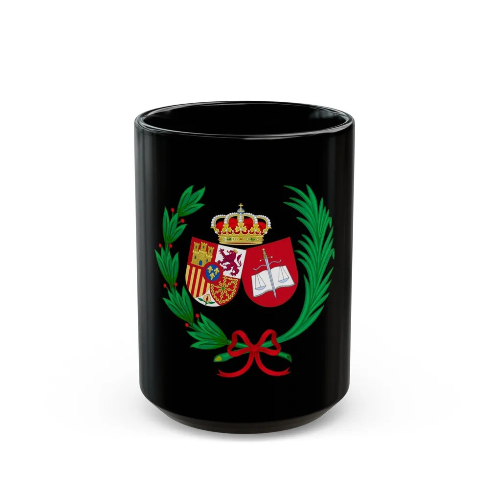 Coat of Arms of the General Council of Spanish Solicitors - Black Coffee Mug-15oz-Go Mug Yourself