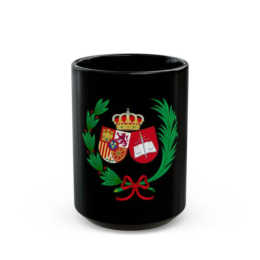 Coat of Arms of the General Council of Spanish Solicitors - Black Coffee Mug-15oz-Go Mug Yourself