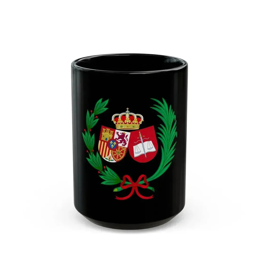 Coat of Arms of the General Council of Spanish Solicitors - Black Coffee Mug 15oz - Go Mug Yourself