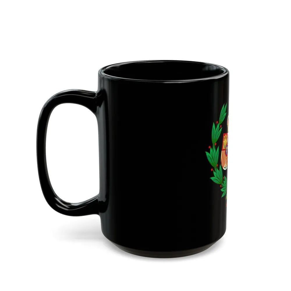 Coat of Arms of the General Council of Spanish Solicitors - Black Coffee Mug-Go Mug Yourself