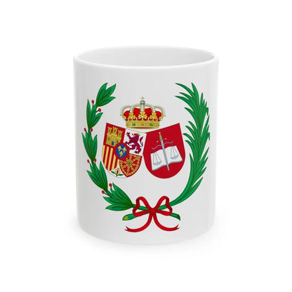 Coat of Arms of the General Council of Spanish Solicitors - White Coffee Mug-11oz-Go Mug Yourself