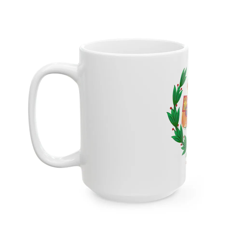 Coat of Arms of the General Council of Spanish Solicitors - White Coffee Mug-Go Mug Yourself