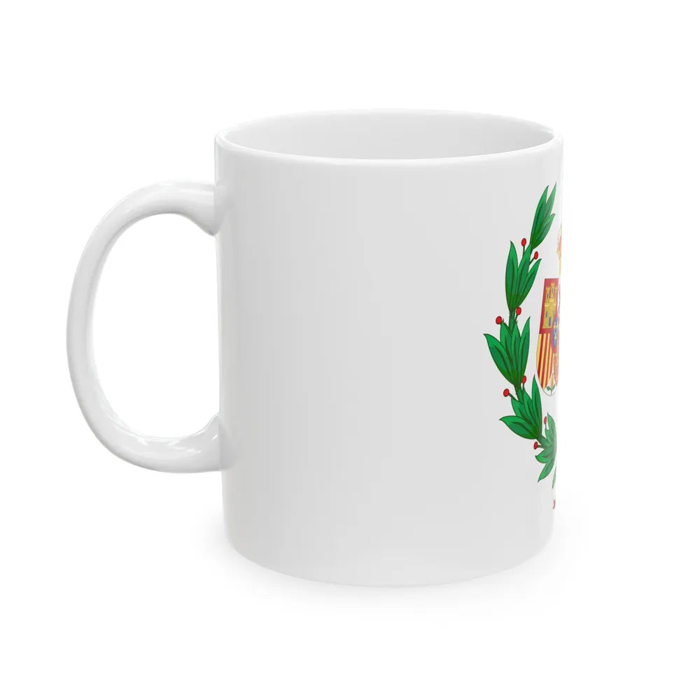 Coat of Arms of the General Council of Spanish Solicitors - White Coffee Mug-Go Mug Yourself