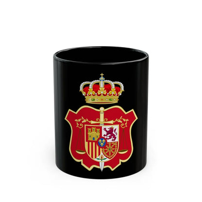 Coat of Arms of the General Council of the Judicial Power of Spain - Black Coffee Mug-11oz-Go Mug Yourself