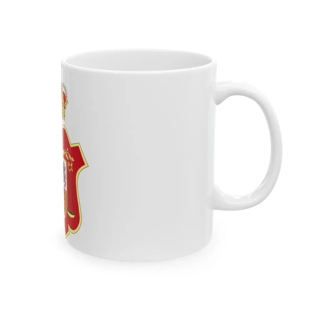 Coat of Arms of the General Council of the Judicial Power of Spain - White Coffee Mug-Go Mug Yourself