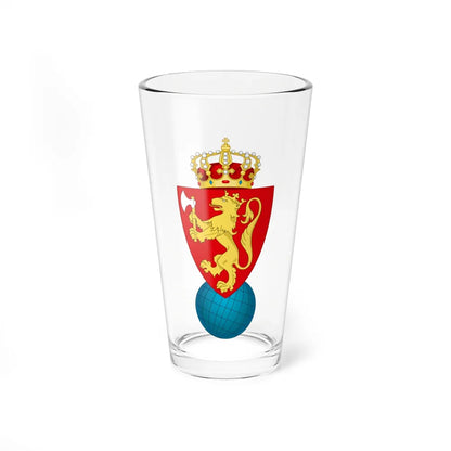 Coat of arms of the Geographical Survey of Norway - Pint Glass 16oz-16oz-Go Mug Yourself