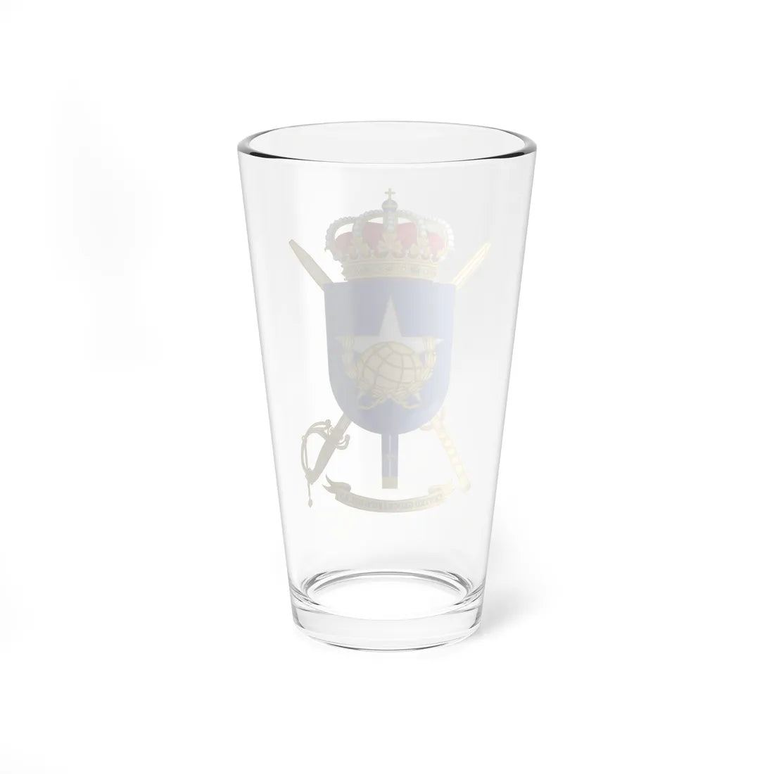 Coat of Arms of the Geography Centre of the Spanish Army (Spain) (Coat of Arms) Pint Glass 16oz - Go Mug Yourself