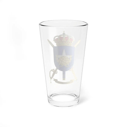Coat of Arms of the Geography Centre of the Spanish Army (Spain) (Coat of Arms) Pint Glass 16oz - Go Mug Yourself