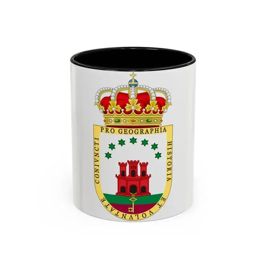 Coat of Arms of the Gibraltar Countryside Commonwealth - Accent Coffee Mug 11oz Black - Go Mug Yourself