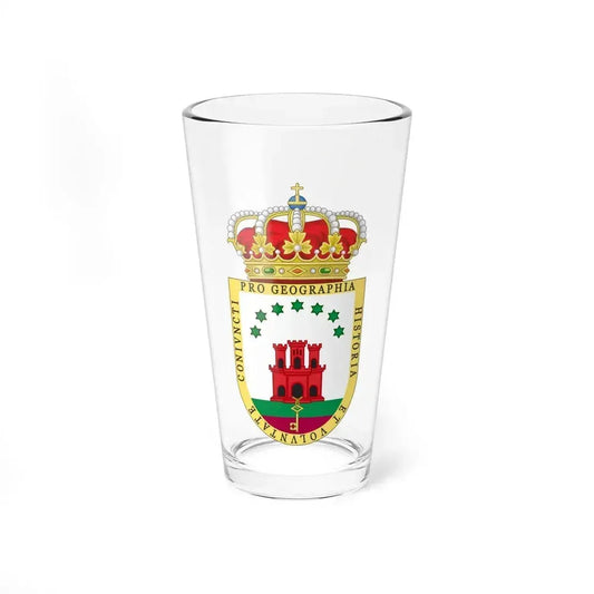 Coat of Arms of the Gibraltar Countryside Commonwealth - Pint Glass 16oz 16oz - Go Mug Yourself