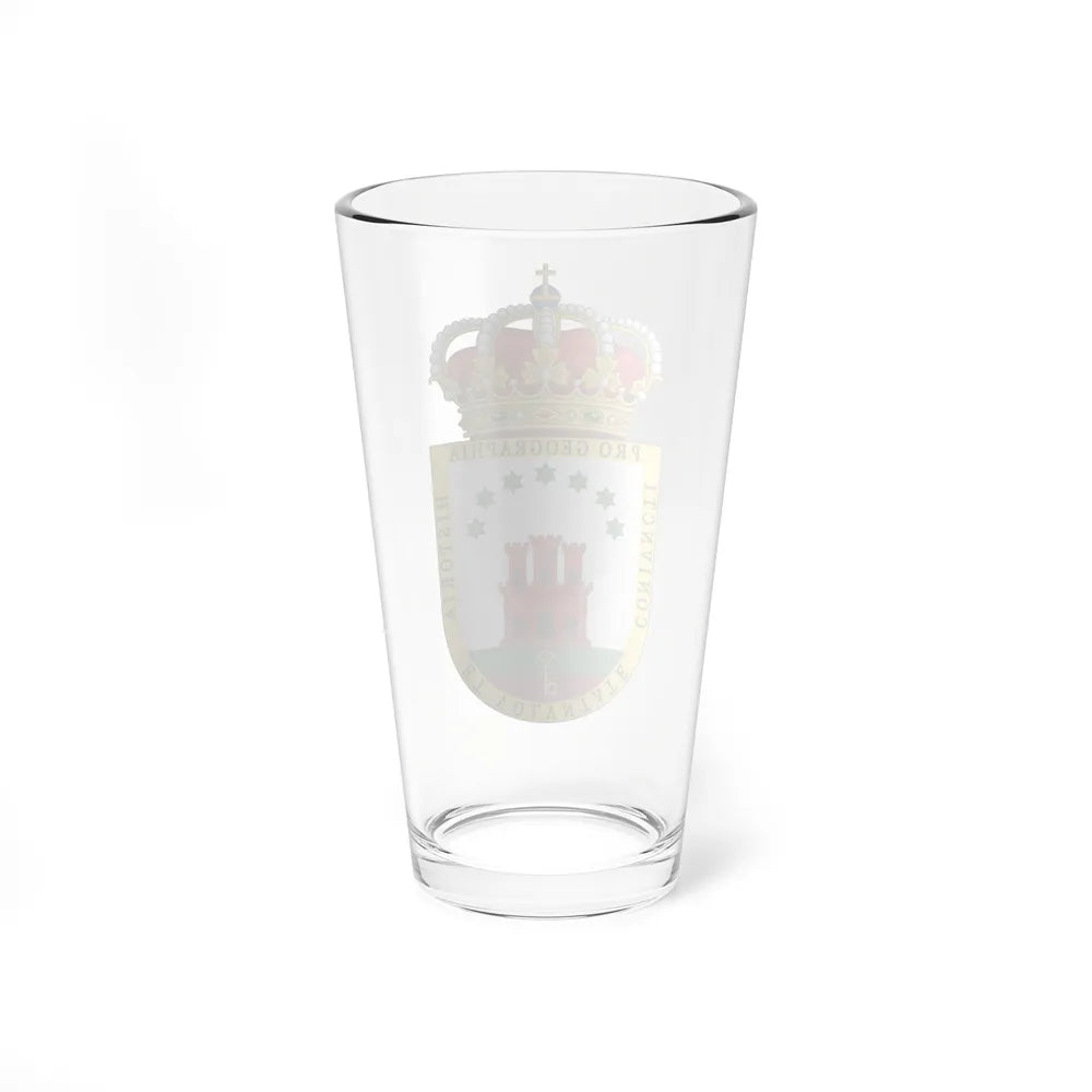 Coat of Arms of the Gibraltar Countryside Commonwealth - Pint Glass 16oz-Go Mug Yourself