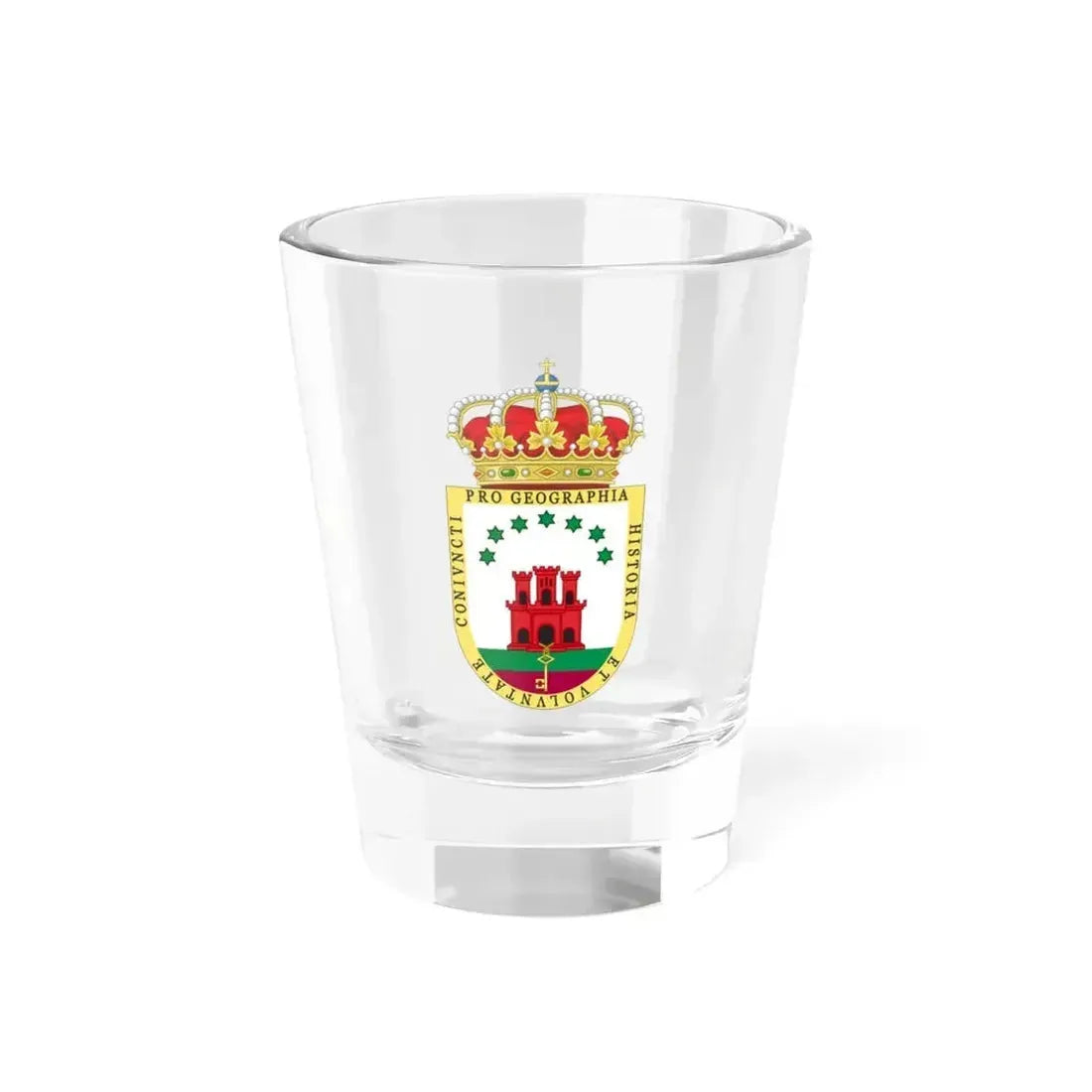 Coat of Arms of the Gibraltar Countryside Commonwealth - Shot Glass 1.5oz 1.5oz - Go Mug Yourself