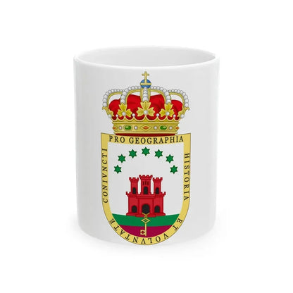 Coat of Arms of the Gibraltar Countryside Commonwealth - White Coffee Mug 11oz - Go Mug Yourself