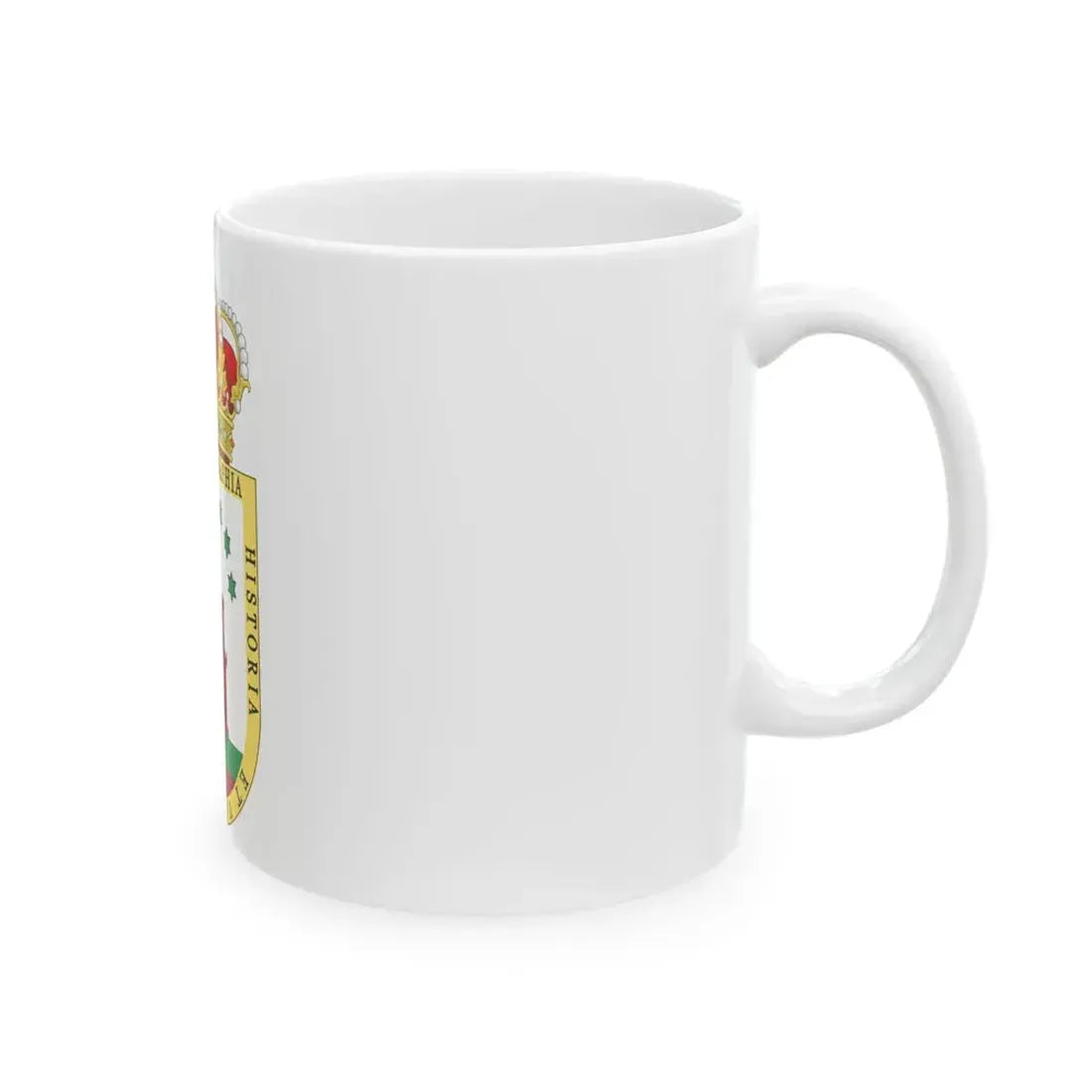 Coat of Arms of the Gibraltar Countryside Commonwealth - White Coffee Mug - Go Mug Yourself