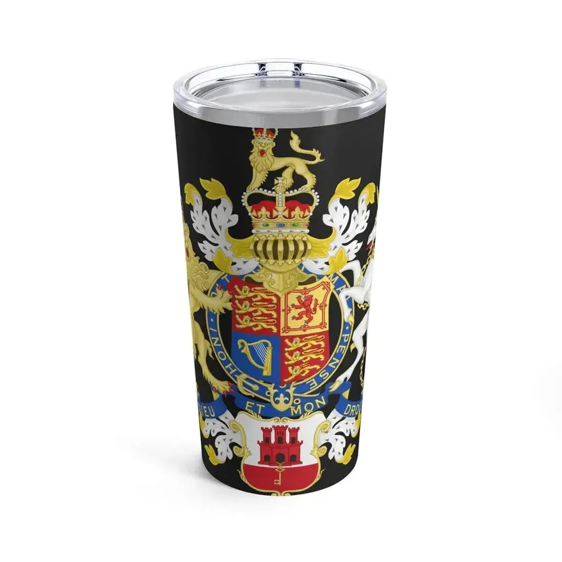 Coat of Arms of the Government of Gibraltar - Tumbler 20oz 20oz - Go Mug Yourself
