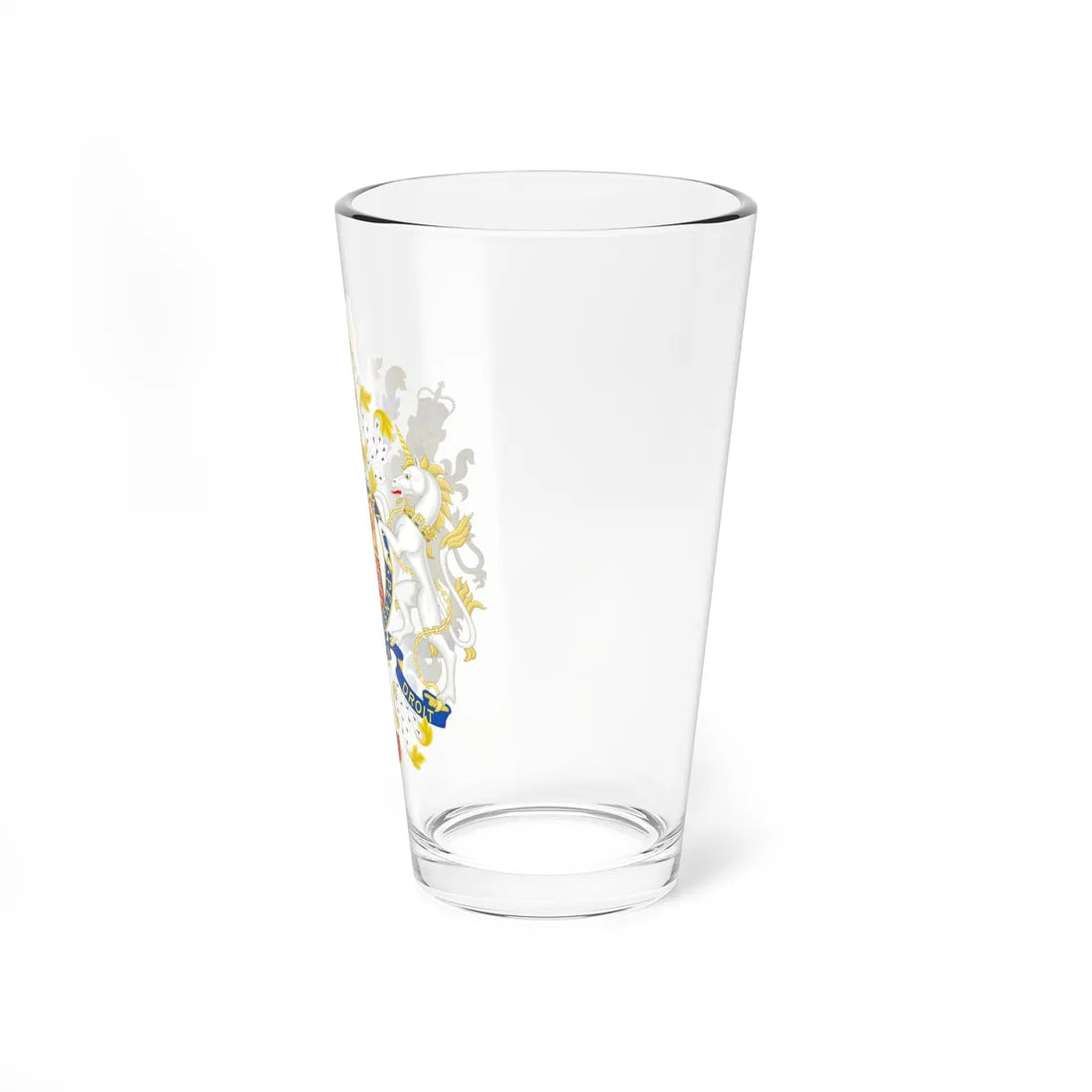 Coat of Arms of the Government of Gibraltar (United Kingdom) (Coat of Arms) Pint Glass 16oz - Go Mug Yourself
