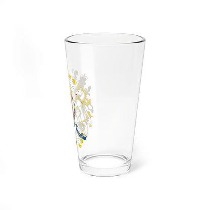 Coat of Arms of the Government of Gibraltar (United Kingdom) (Coat of Arms) Pint Glass 16oz - Go Mug Yourself