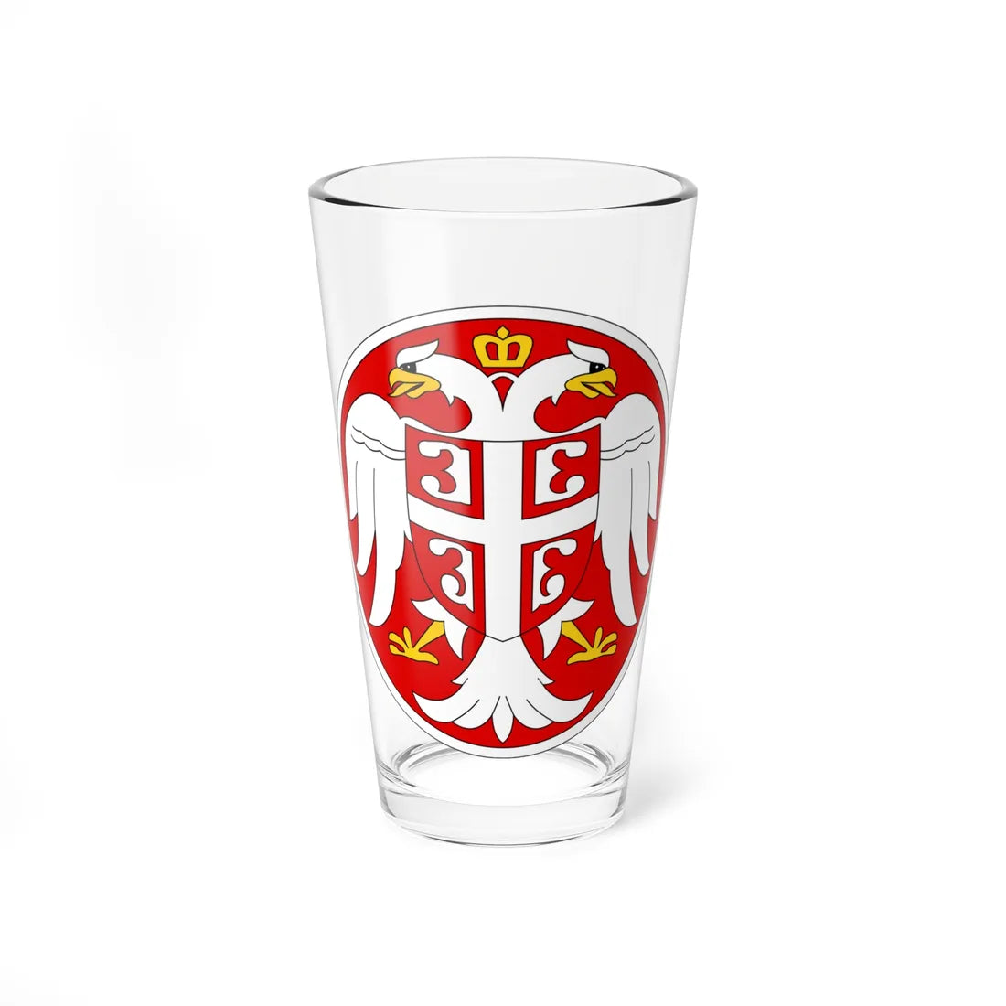 Coat of arms of the Government of National Salvation 2 (Serbia) (Coat of Arms) Pint Glass 16oz 16oz - Go Mug Yourself