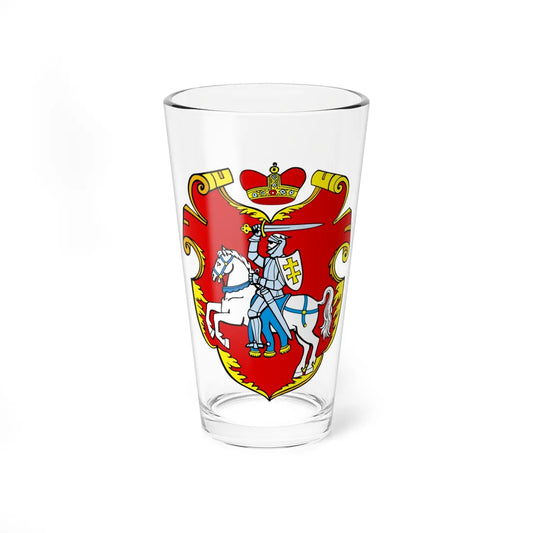 Coat of arms of the Grand Duchy of Lithuania A. Guagnini 1581 (Belarus) (Coat of Arms) Pint Glass 16oz 16oz - Go Mug Yourself