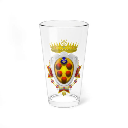 Coat of arms of the Grand Duchy of Tuscany 1562-1737 - type 2 (Italy) (Coat of Arms) Pint Glass 16oz 16oz - Go Mug Yourself