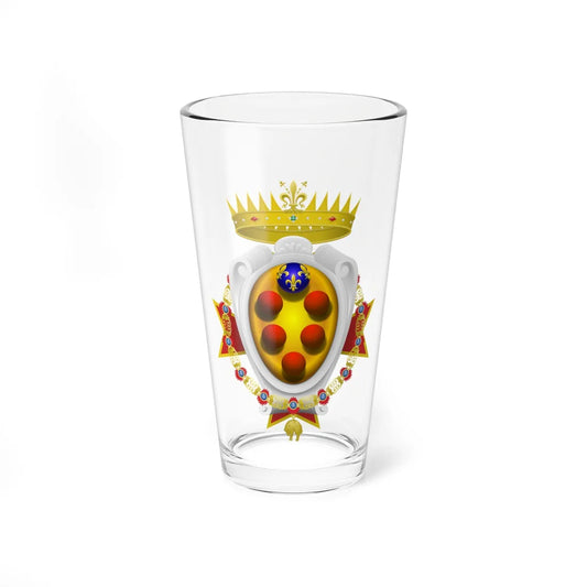Coat of arms of the Grand Duchy of Tuscany 1562-1737 - type 2 (Italy) (Coat of Arms) Pint Glass 16oz 16oz - Go Mug Yourself