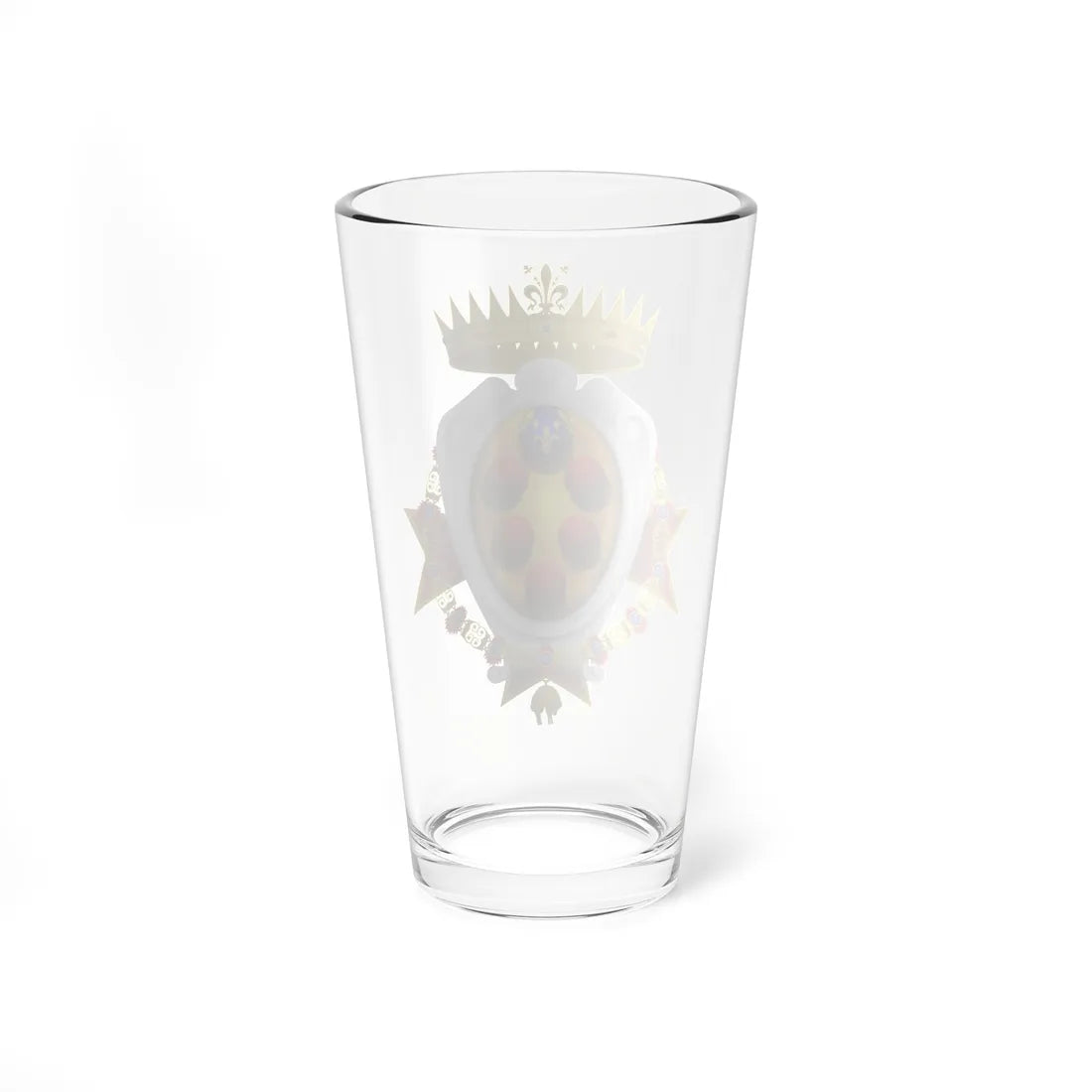 Coat of arms of the Grand Duchy of Tuscany 1562-1737 - type 2 (Italy) (Coat of Arms) Pint Glass 16oz - Go Mug Yourself