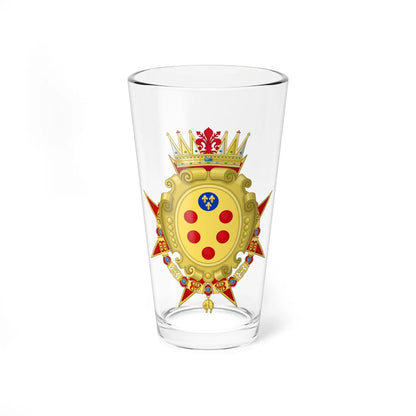 Coat of Arms of the Grand duchy of Tuscany (Italy) (Coat of Arms) Pint Glass 16oz 16oz - Go Mug Yourself